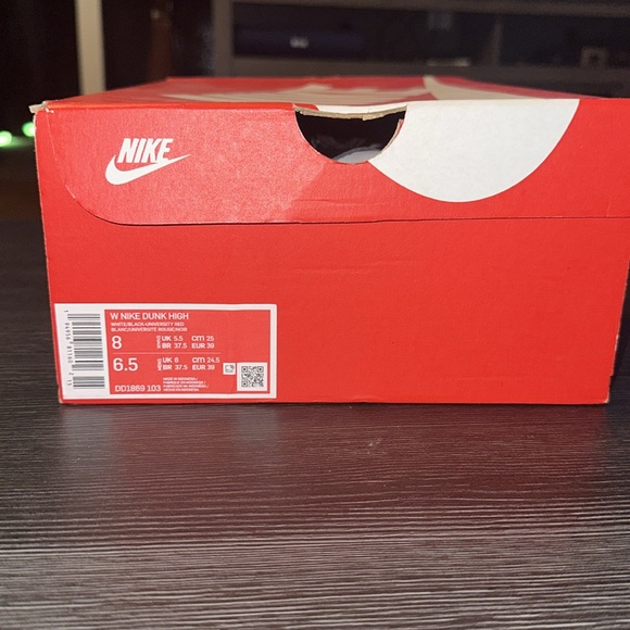 Nike Men's Black and White High-Top Sneakers. Nike Dunk High(Panda) - Picture 7 of 8